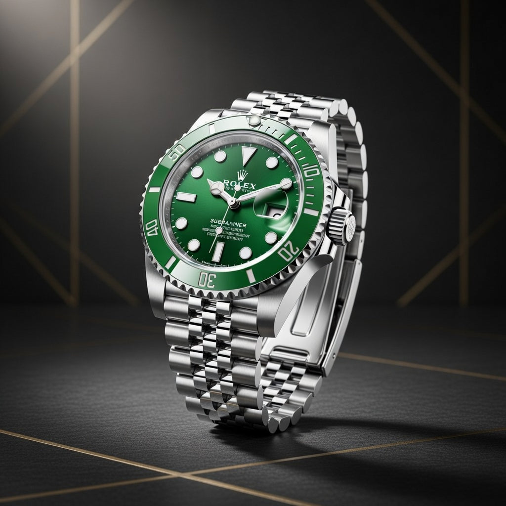 Luxury Automatic Green Diver Watch – Stainless Steel Edition
