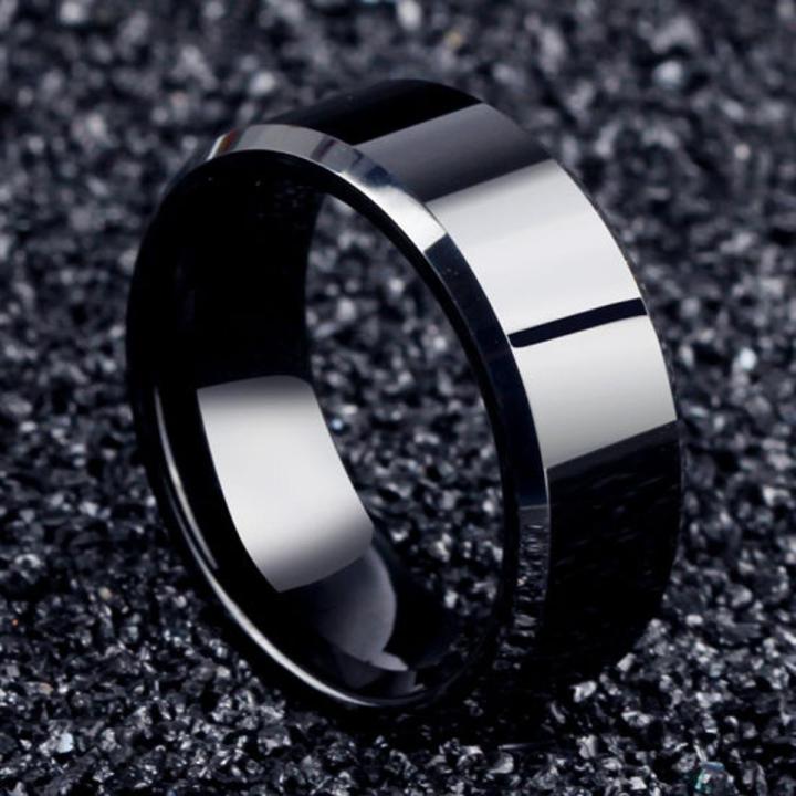 Elite Matte Black Brushed Band – Minimalist Ring for Men
