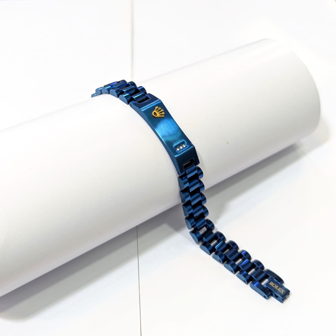 Midnight Blue Jubilee Link Bracelet – Rolex-Inspired Luxury Men’s Statement Chain