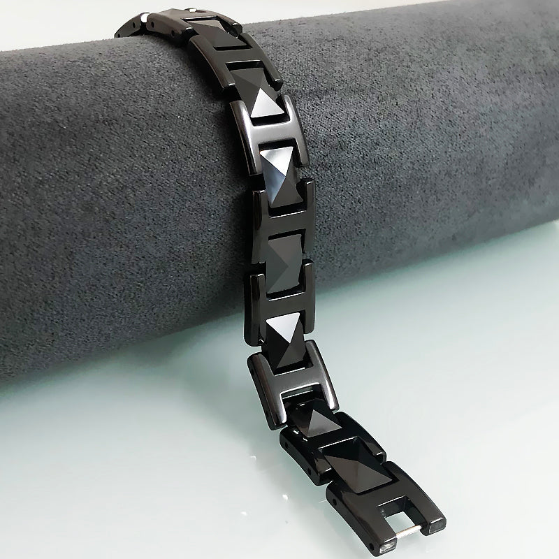 Stealth Midnight Black Jubilee Bracelet – Rolex-Inspired Matte & Gloss Men’s Chain