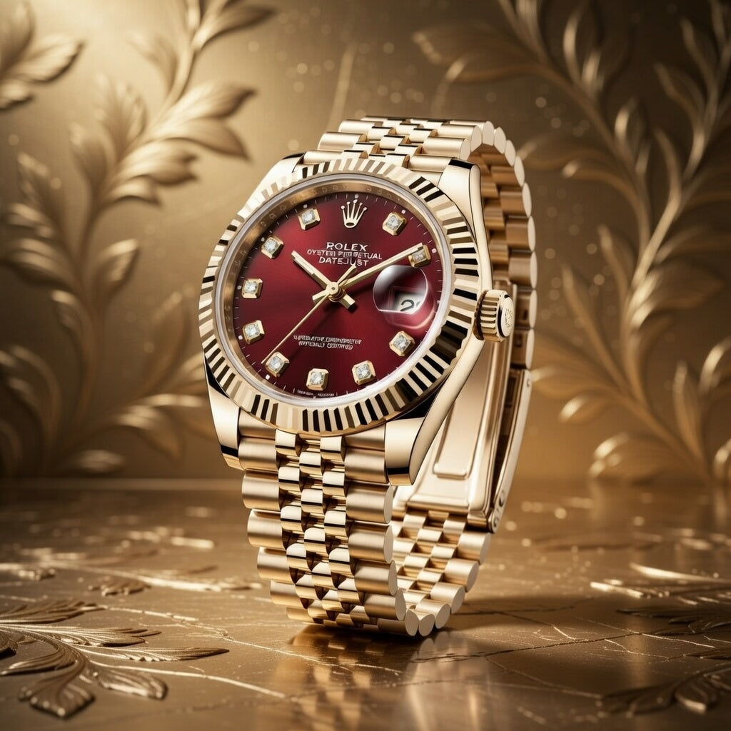 Premium Gold Bracelet Watch with Date Display