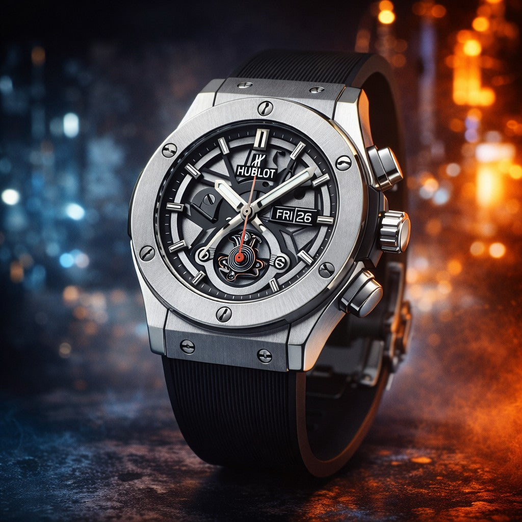 Premium Skeleton Men’s Watch with Day-Date – Luxury Sports Design