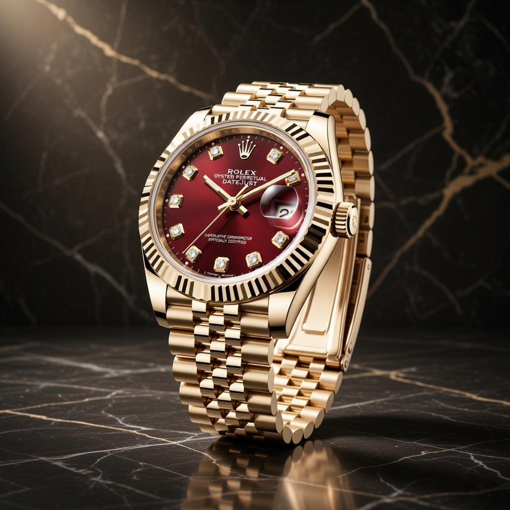 Premium Gold Bracelet Watch with Date Display