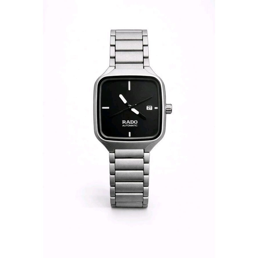 Rado Automatic Square Watch – Silver & Black Edition