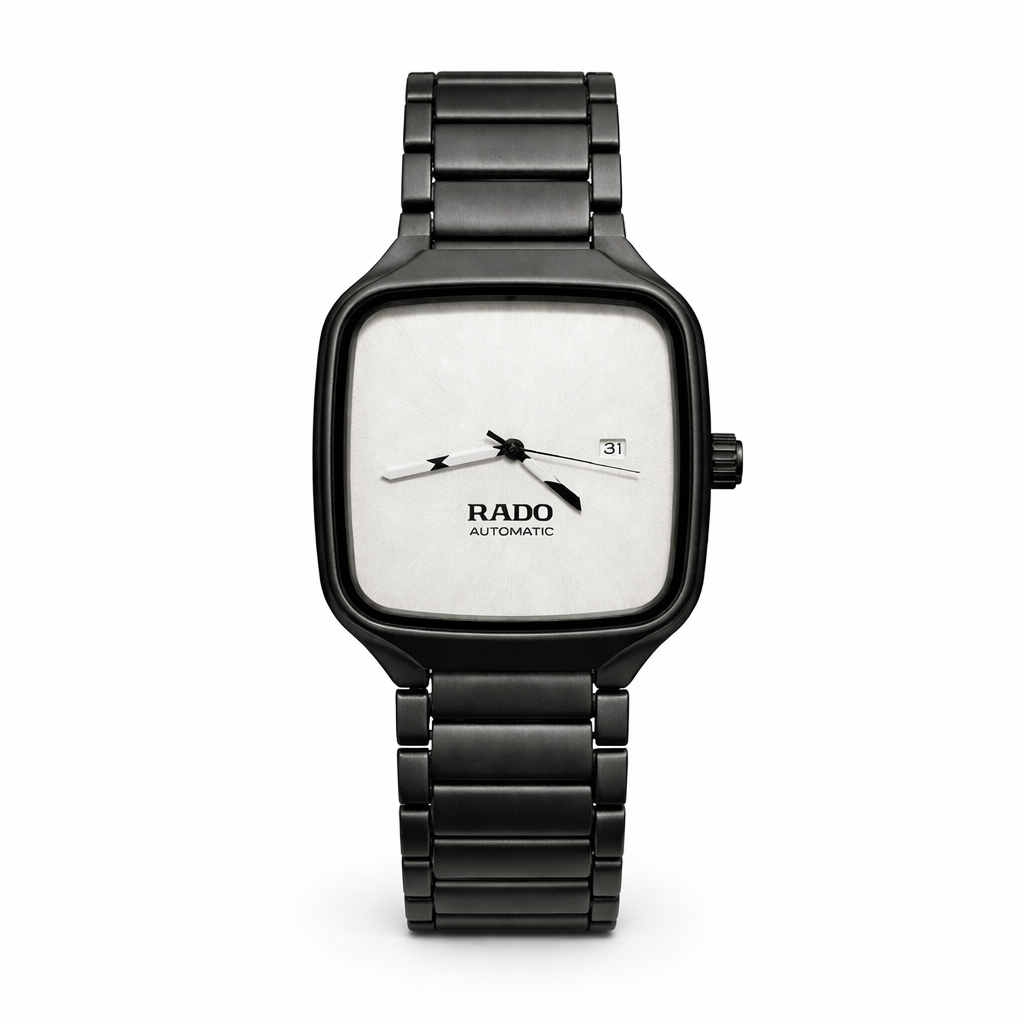 Rado Automatic Black Square Dial Luxury Watch for Men