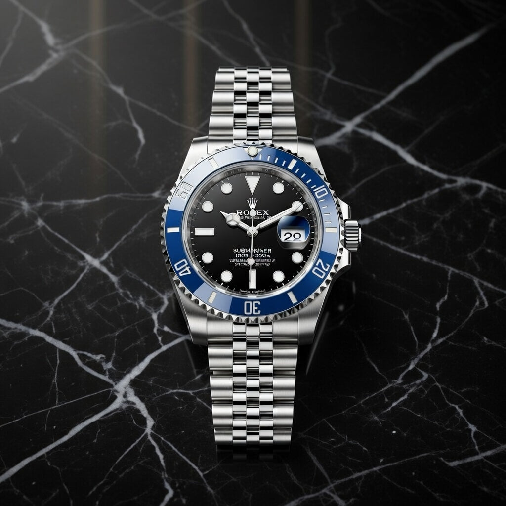 Rolex Submariner Automatic Dive Watch – Black Dial & Blue Bezel