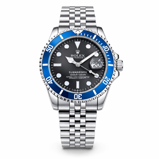 Rolex Submariner Automatic Dive Watch – Black Dial & Blue Bezel