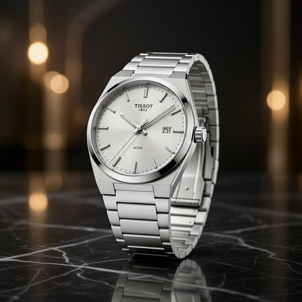 Minimalist Silver Dial Stainless Steel Watch – Classic Everyday Elegance