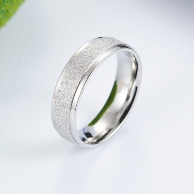 Meteorite Textured Silver Band – Classic Men's Ring
